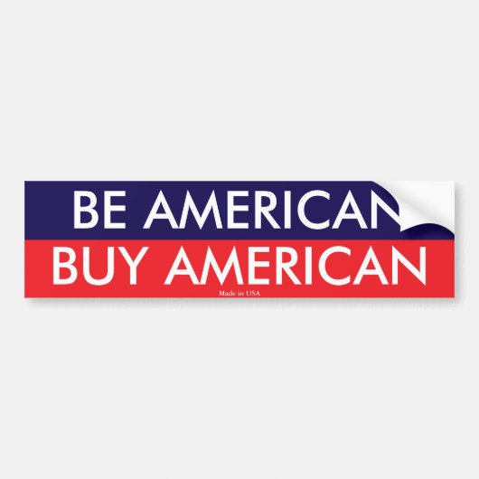 American Buy American Autoaufkleber (Vorne)