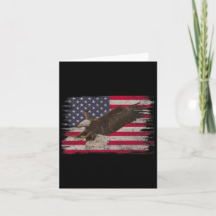 American Byld Eagle 4. Juli US Flag Patriotic Karte