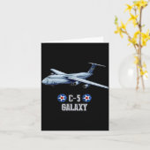 American C-5 Galaxy Military Transrt Aircraft Karte (Gelbe Blume)