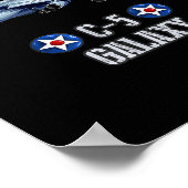 American C-5 Galaxy Military Transrt Aircraft  Poster (Ecke)