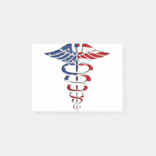 American Caduceus Post-it Klebezettel