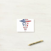 American Caduceus Post-it Klebezettel (Auf Schreibtisch)