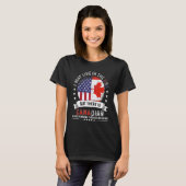 American Canadian Zuhause in den USA Patriot Ameri T-Shirt (Vorne ganz)