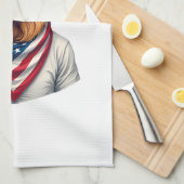 American Canine Golden Retriever Vintage Tee Geschirrtuch (Viertel Falte)