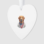 American Canine Golden Retriever Vintage Tee Ornament (Vorderseite)