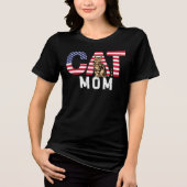 American Cat Mama Tri-Blend Shirt (Vorderseite)