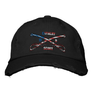 American Cavalry erschütterte Chino Twill Cap Bestickte Kappe