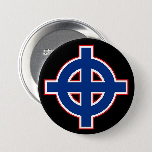 American Celtic Cross Button (Vorne & Hinten)