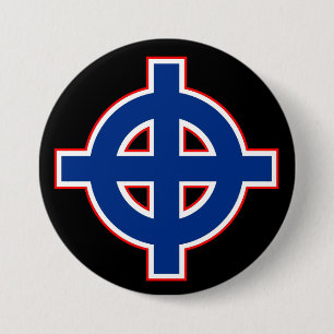 American Celtic Cross Button