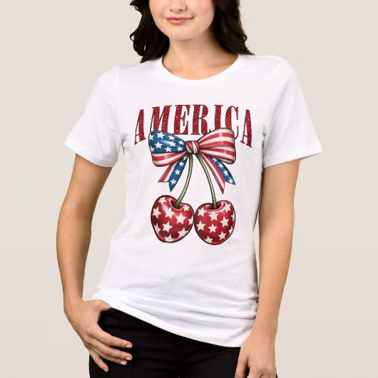 American Cherries Tri-Blend Shirt (Vorderseite)