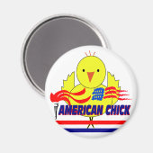 American Chick Magnet (Vorderseite/Rückseite)