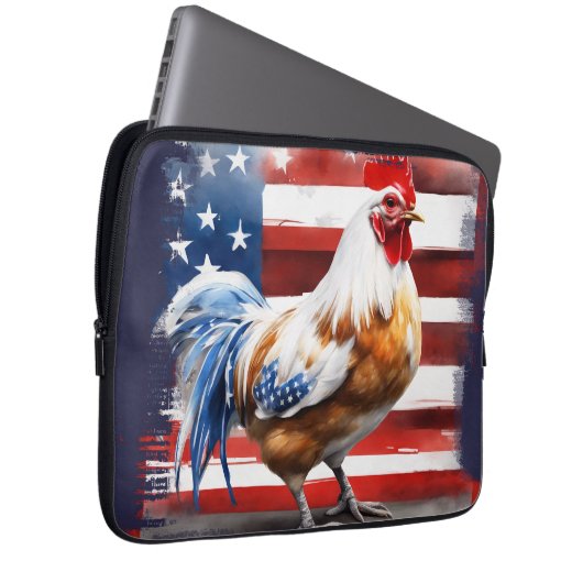 American Chicken Laptopschutzhülle (Vorne Rechts)