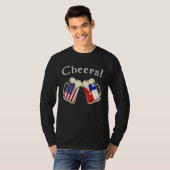 American Chilean Patriot US Flag Beer Drinks Chile T-Shirt (Vorne ganz)