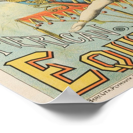 American Circus Performer Edward Earle Poster (Ecke)