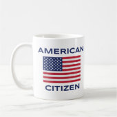 American Citizen Bold USA Flag Classic Tasse (Links)