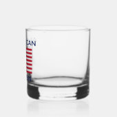 American Citizen Bold USA Flag Rocks Glass Whiskyglas (Links)