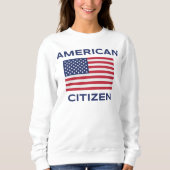American Citizen Bold USA Flag Sweatshirt (Vorderseite)