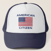 American Citizen Bold USA Flag Trucker Hat Truckerkappe (Vorderseite)