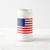 American Citizen Flag Beer Stein von Janz Bierglas (Mittel)