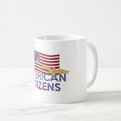 American Citizen Glittered Kaffeetasse (VorderseiteRechts)