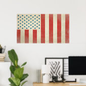American Civilian Flag Print Poster (Heimbüro)