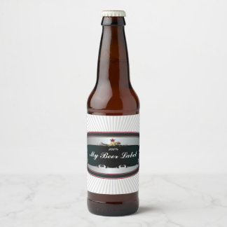 American Classic Beer Label Black Bierflaschenetikett
