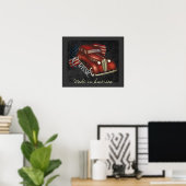 American Classic Car Poster Print (Heimbüro)