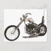 American Classic Chopper Motorrad Postkarte (Vorderseite)
