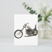 American Classic Chopper Motorrad Postkarte (Stehend Vorderseite)