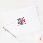 American Classic Muscle Runder Aufkleber (Umschlag)