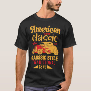 American Classic Vintag Retro Car Racing Frisierte T-Shirt