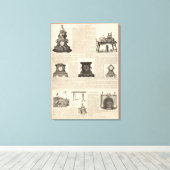 American Clock Company Leinwanddruck (Insitu (Holzboden))