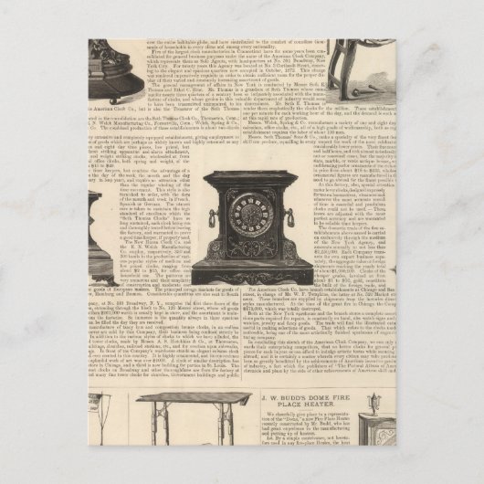 American Clock Company Postkarte (Vorderseite)