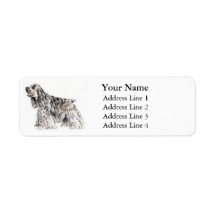 American Cocker Spanel Address Labels