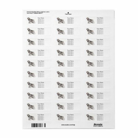 American Cocker Spanel Address Labels (Vorne)