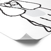 American Cocker Spanel Dog Cartoon Poster (Ecke)