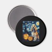 American Cocker Spanel Niedlich Hund Halloween Jac Magnet (Vorderseite/Rückseite)