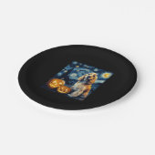 American Cocker Spanel Niedlich Hund Halloween Jac Pappteller (Schrägansicht)