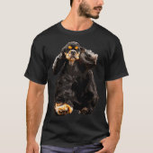 American Cocker Spaniel - Atemberaubend Black und  T-Shirt (Vorderseite)