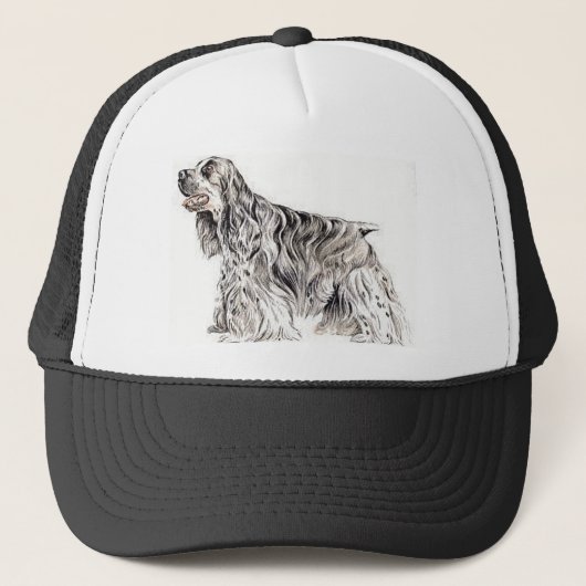 American Cocker Spaniel Cap Truckerkappe (Vorderseite)