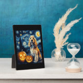 American Cocker Spaniel Cute Dog Halloween Jack O Fotoplatte (Seite)