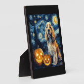 American Cocker Spaniel Cute Dog Halloween Jack O Fotoplatte (Seite)
