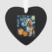American Cocker Spaniel Cute Dog Halloween Jack O Ornament (Vorderseite)