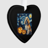 American Cocker Spaniel Cute Dog Halloween Jack O Ornament (Vorderseite)