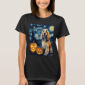 American Cocker Spaniel Cute Dog Halloween Jack O T-Shirt (Vorderseite)