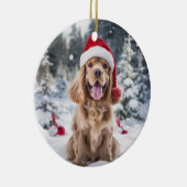 American Cocker Spaniel Dog Christmas Keepake Keramik Ornament (Rechts)