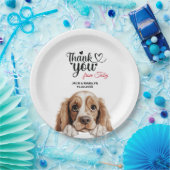 American Cocker Spaniel Dog Wedding Cocktail Pappteller (Party)