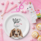 American Cocker Spaniel Dog Wedding Cocktail Pappteller (Party)