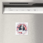 American Cocker Spaniel Flag Magnet (In Situ (Geschirrspüler))