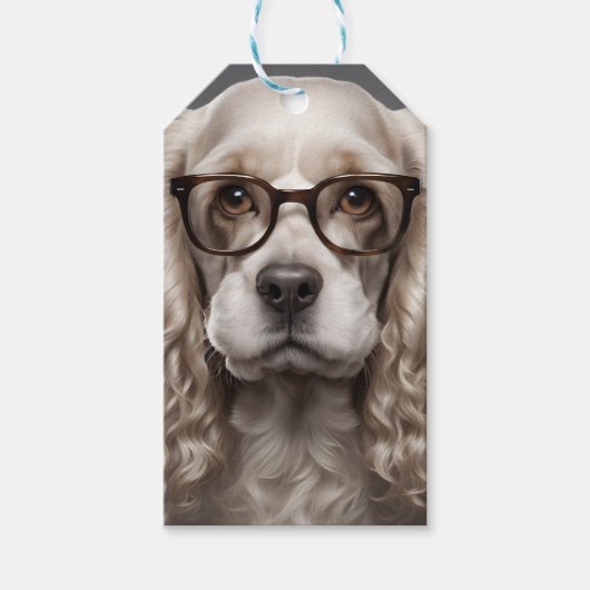 American Cocker Spaniel Geschenkanhänger (Vorderseite)